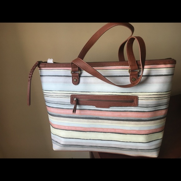 Elliott Lucca’s Aria “Harmony Stripe” tote - Picture 1 of 4